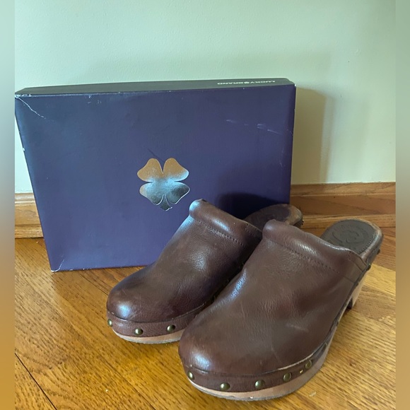Lucky Brand Cognac Leather Maddox Mule Clog Wmn’s Sz 8.5 - Picture 8 of 10